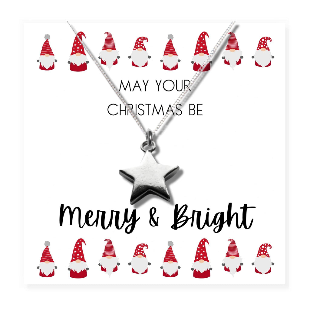 Merry & Bright Christmas Mini Gift Hamper & Silver Star Necklace-4