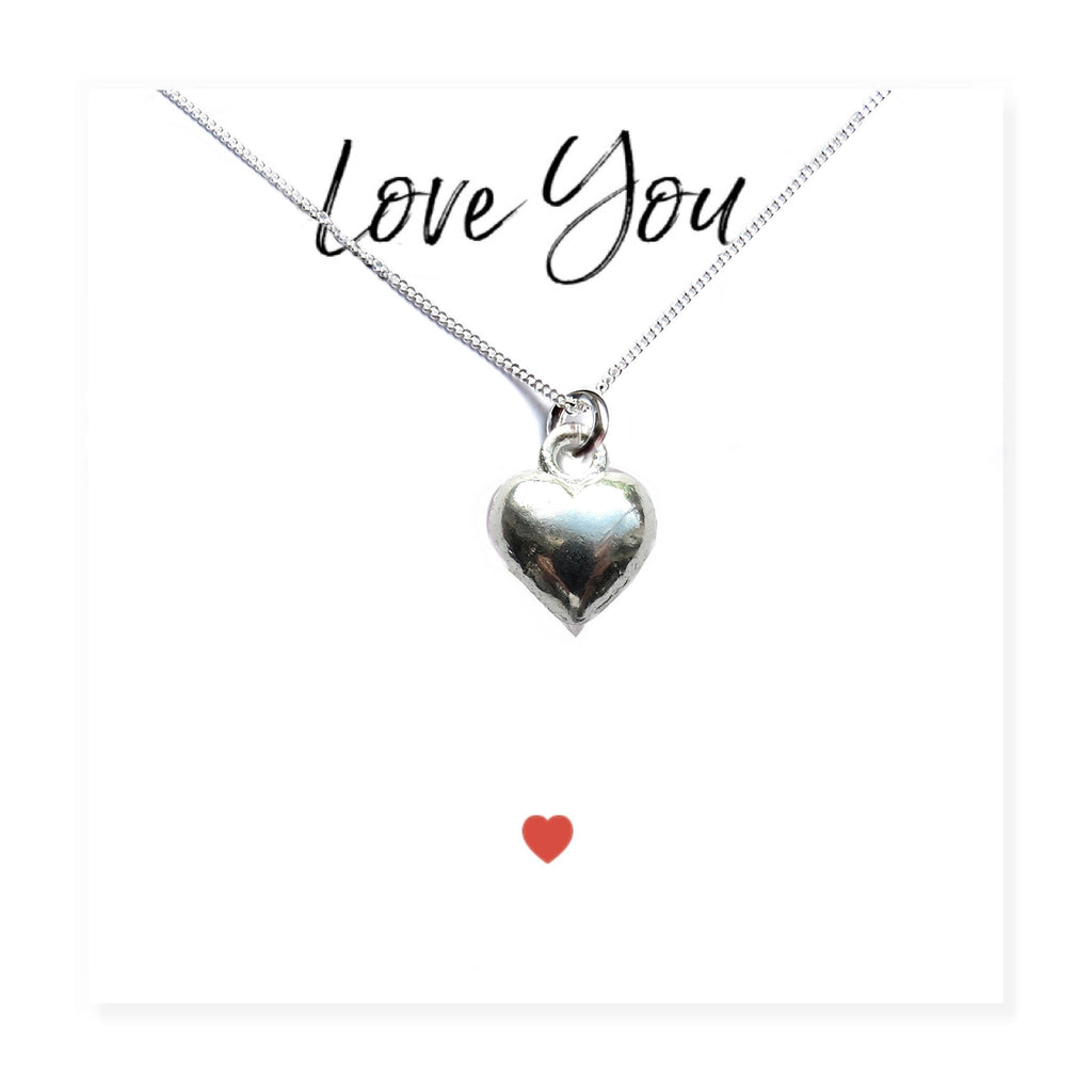 Heart Necklace & Love You Gift Card-3