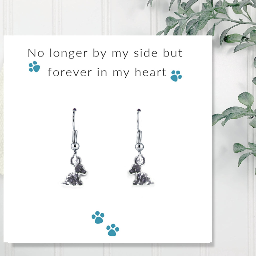 No Longer By My Side - Dog Earrings & Gift Card-0