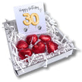 30th Birthday Cubic Zirconia Stud Earrings & Gold Balloons Mini Gift Hamper-0