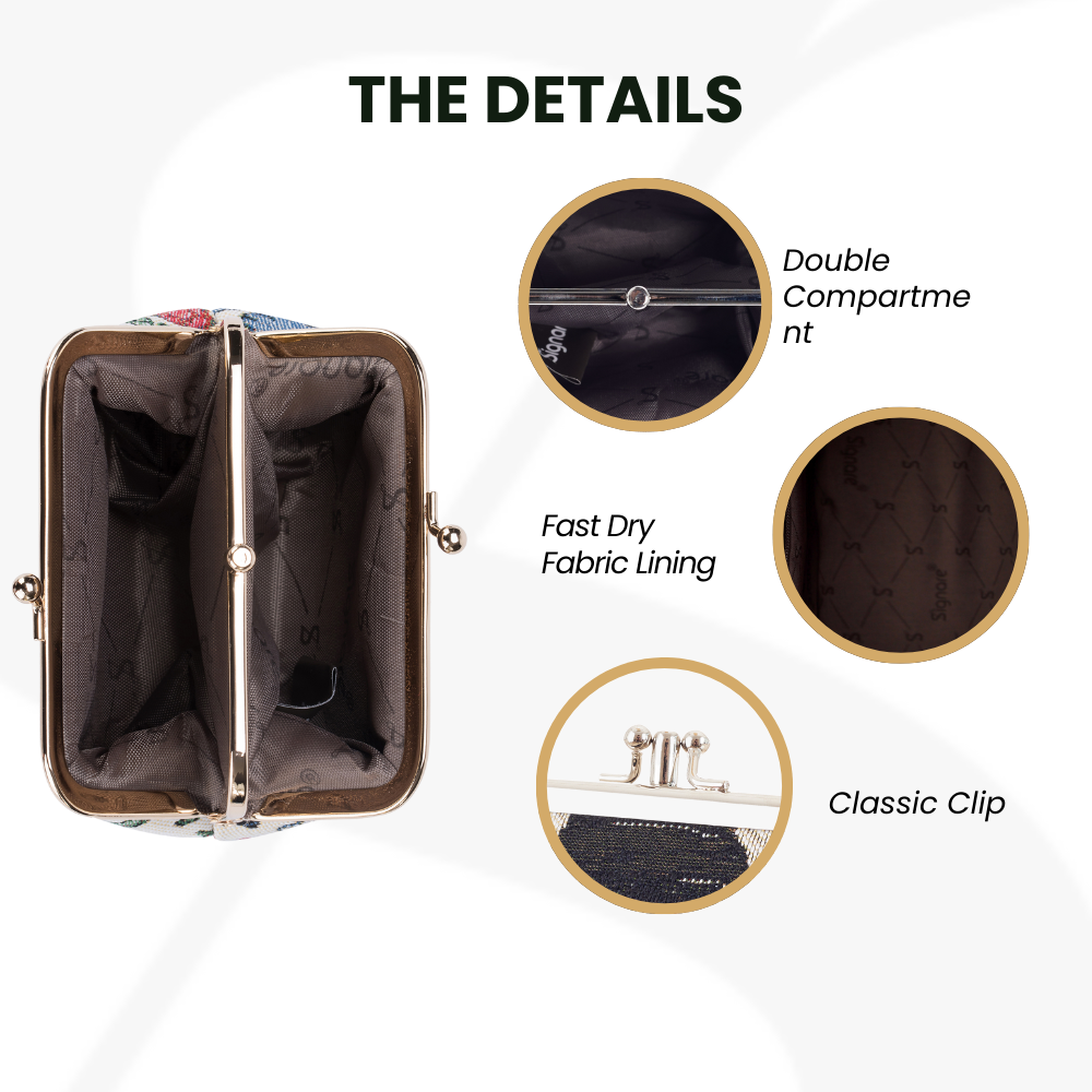 Magical Cat Eco Dyed Frame Wallet with 2 Compartments-1