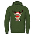 Adults Christmas Reindeer Printed Heavy Blend Hoodie With Pouch Pocket-4