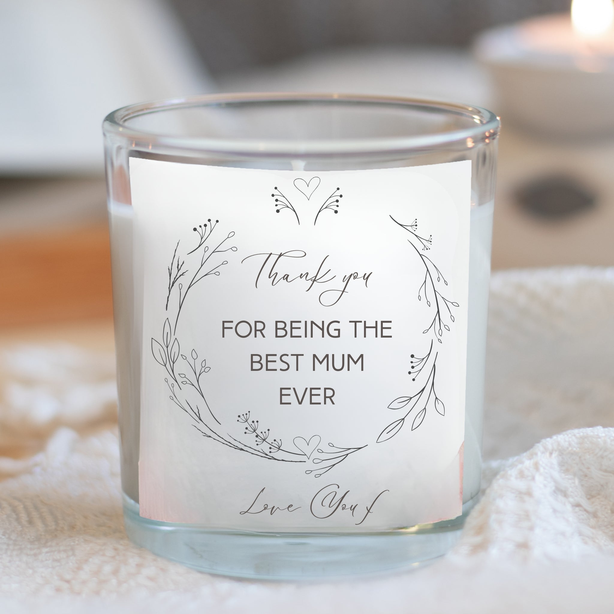Thank you For Being The Best Mum Ever Candle Gift Set-2