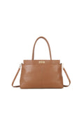 Brown Faux Leather Handbag-0
