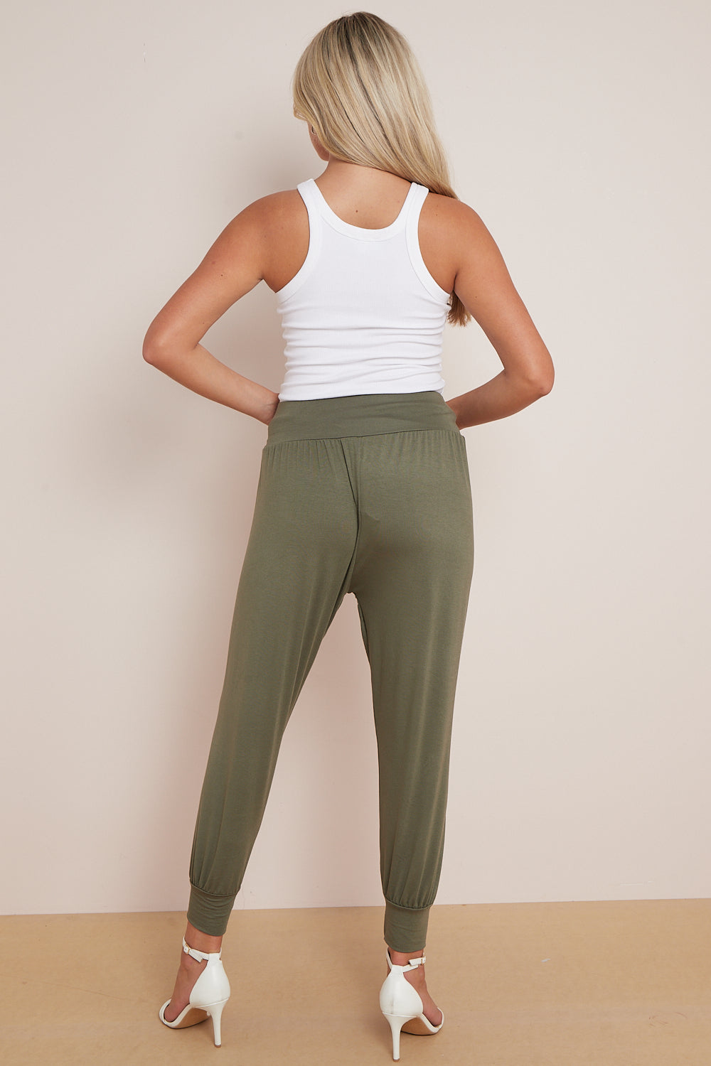 Khaki Harem Pants-4