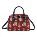 Pug Convertible Eco-Friendly Tapestry Top-Handle Handbag with Detachable Straps-0
