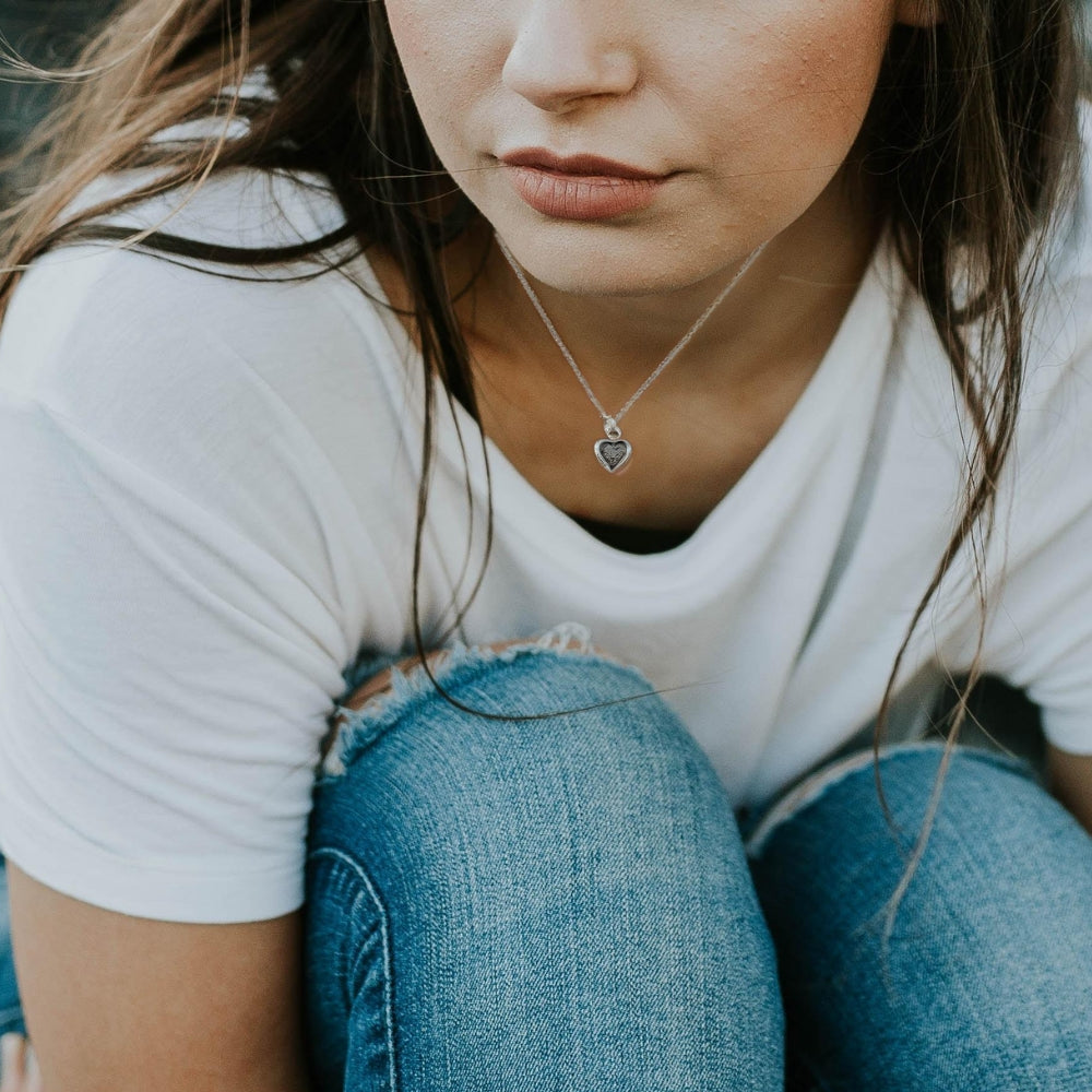 16th Birthday Cubic Zirconia Silver Necklace Gift Basket with Milk Chocolate Hearts-1