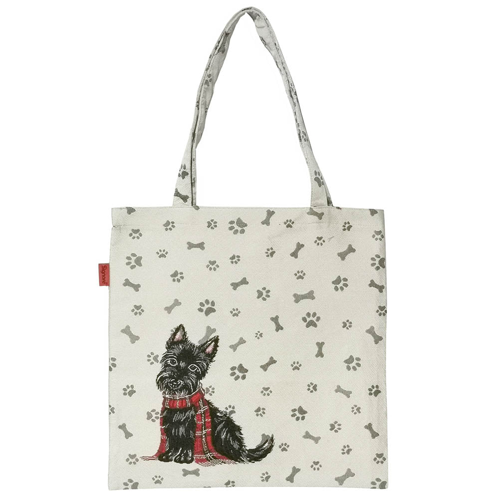Eco Friendly Scottie Dog Flat Bag Reusable Tote Carrier-0