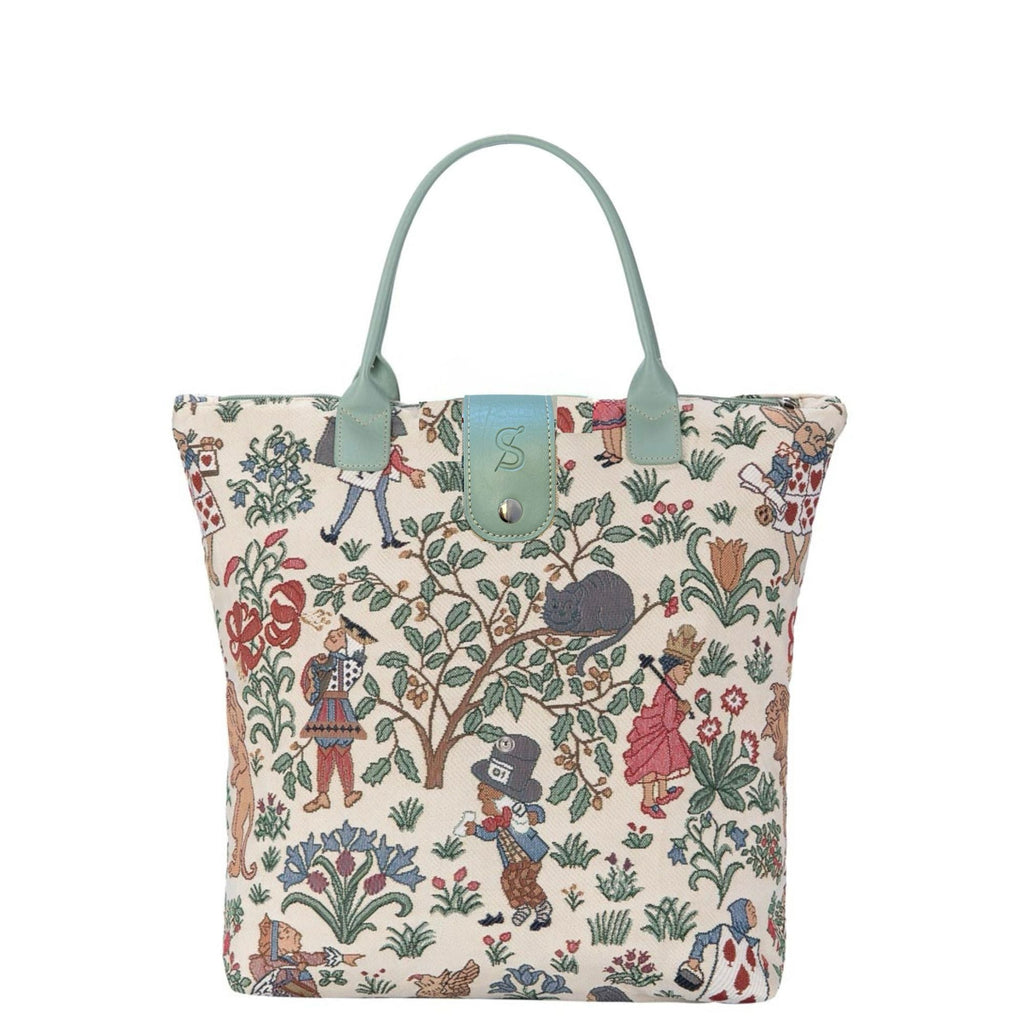 Charles Voysey Alice - Folding Bag Vegan Epoxy Leather Reusable Tote-0