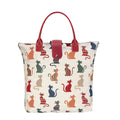 Cheeky Cat - Folding Bag shopping bags by Signare.-0
