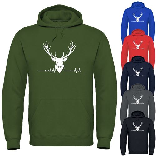 "Stag ECG" Hoodie-0