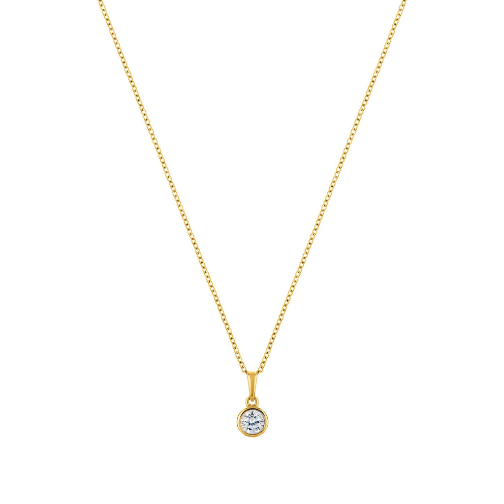 Circle of Life Gold plated sterling silver necklace-0