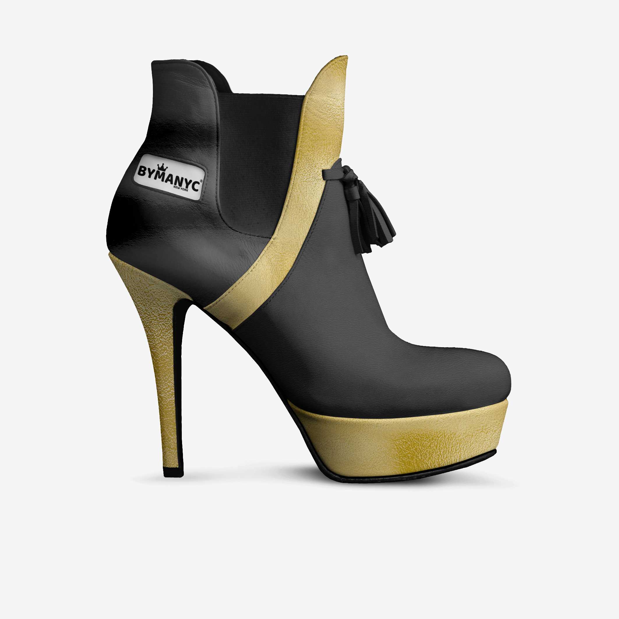 Limited Edition Vegan Over-the-Knee Boots BYMANYC® New York Skyline Black-0