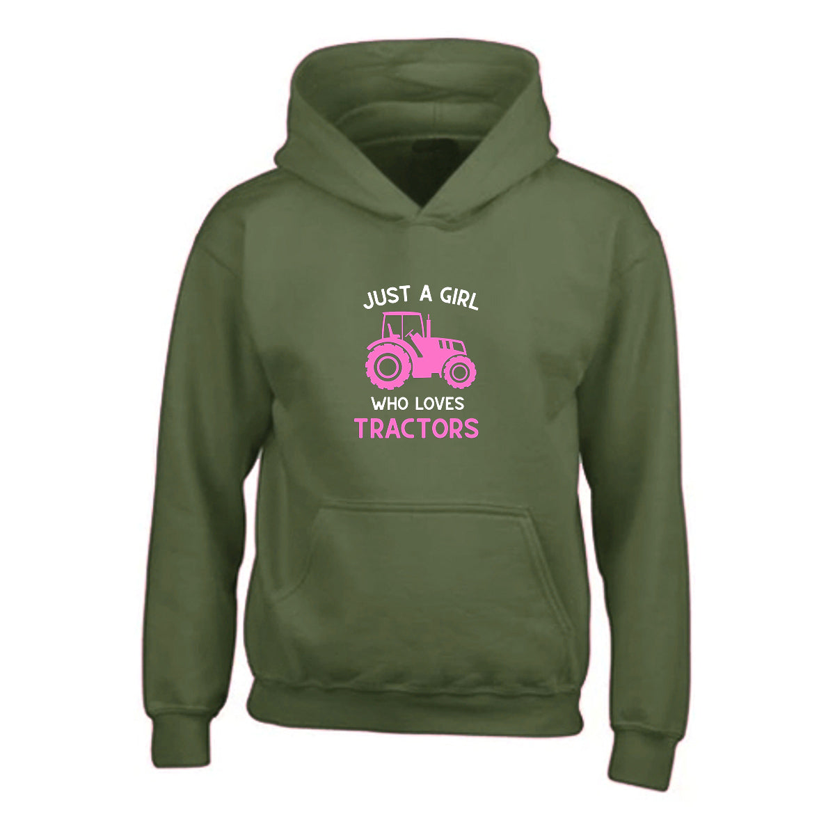 Girls Tractor Hoodie - CL007-4