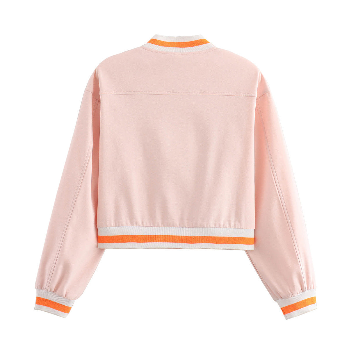 Pink Short Baseball-Style Jacket For Women, Williamsburg, BYMANYC New York.-2