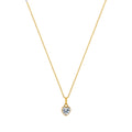 Pure Heart Gold sterling silver Necklace-0