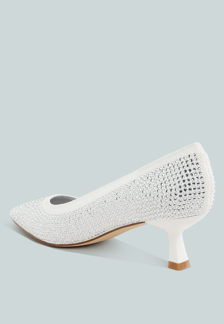 Vimto Breathable Rhinestone Pumps-2