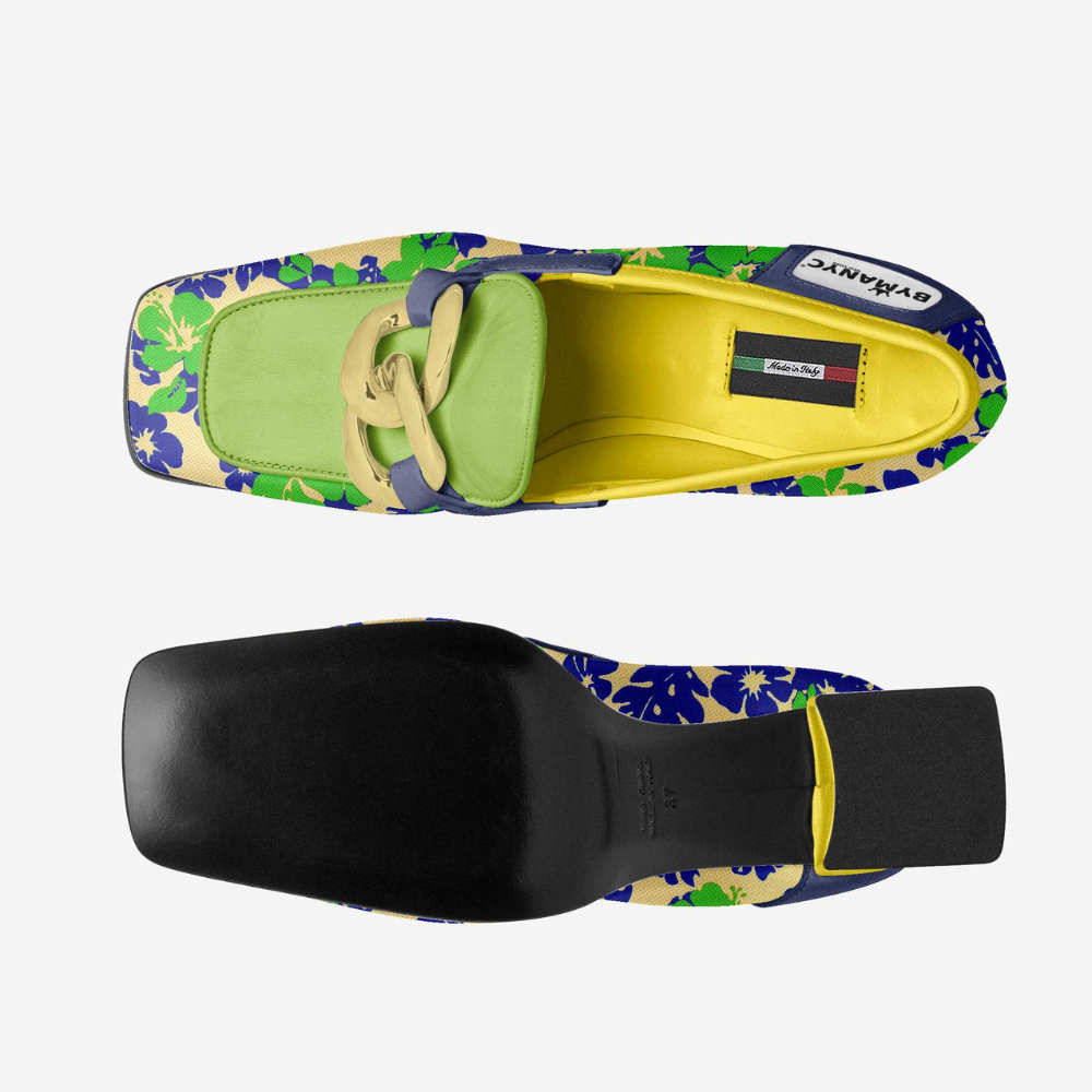 Stylist and Luxurious Women's Vegan Heeled ASTORIA Couture Loafers Handmade in Italy for Work and Smart Outfits-3