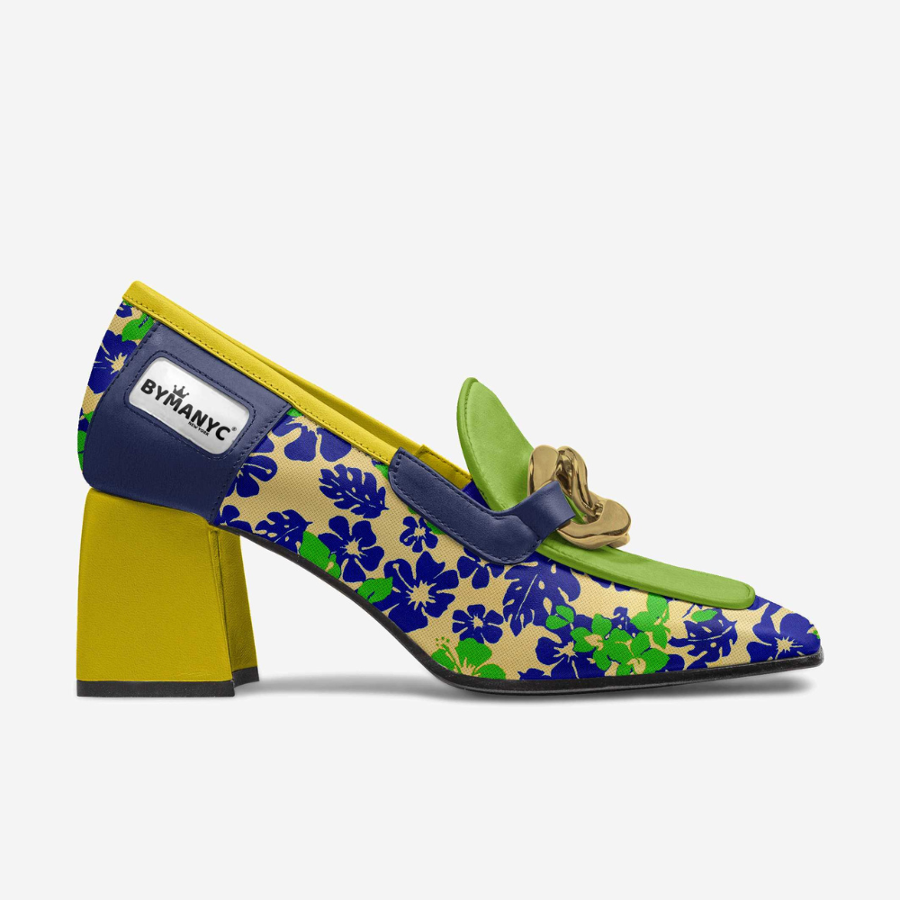 Stylist and Luxurious Women's Vegan Heeled ASTORIA Couture Loafers Handmade in Italy for Work and Smart Outfits-1