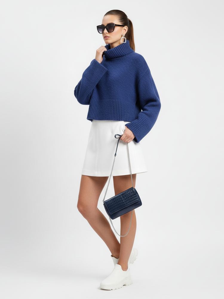 Women's Turtleneck Sweater UPPER EAST SIDE ECO COUTURE BYMANYC ® New York-2