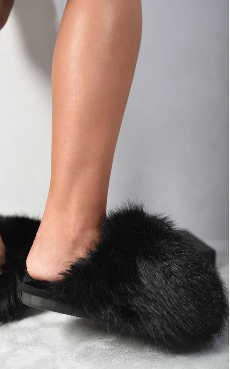 Fluffy Faux Fur Slippers