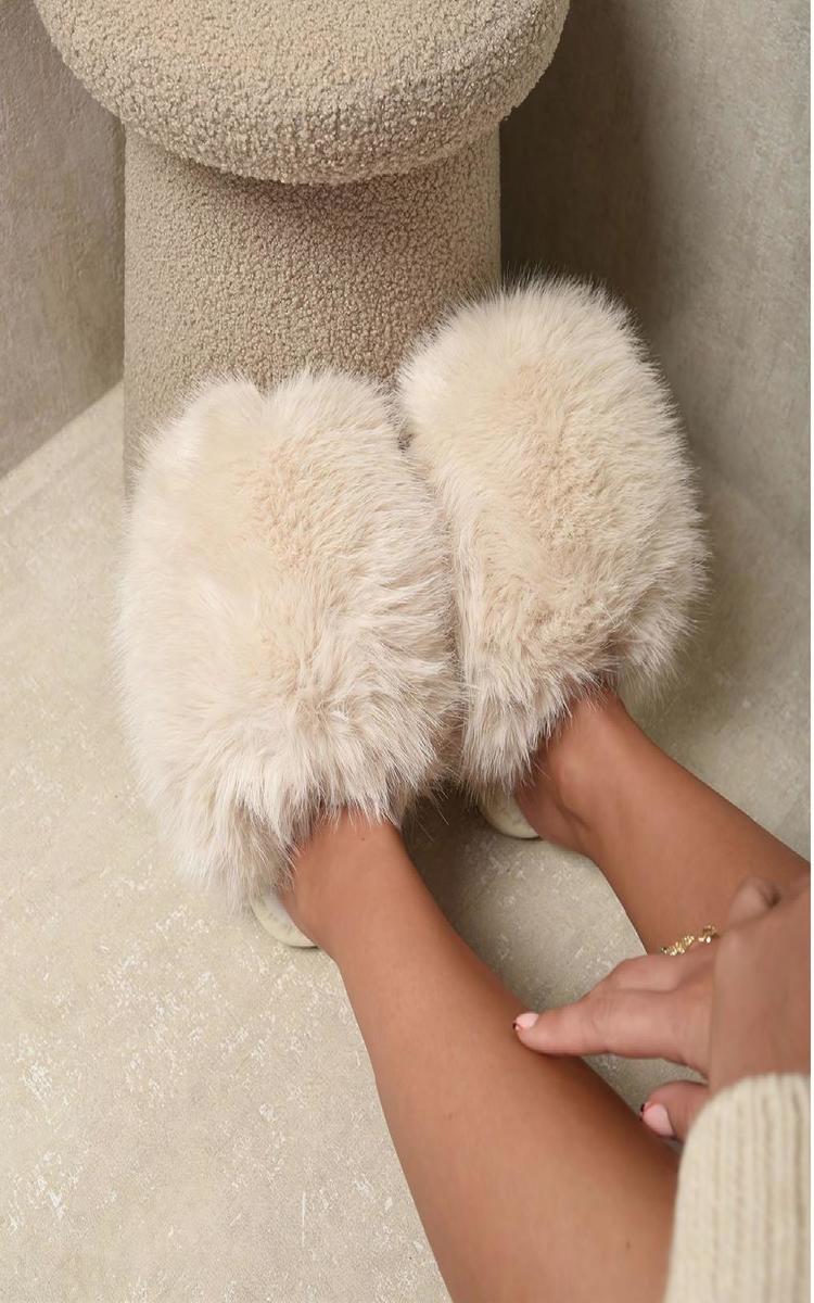 Fluffy Faux Fur Slippers