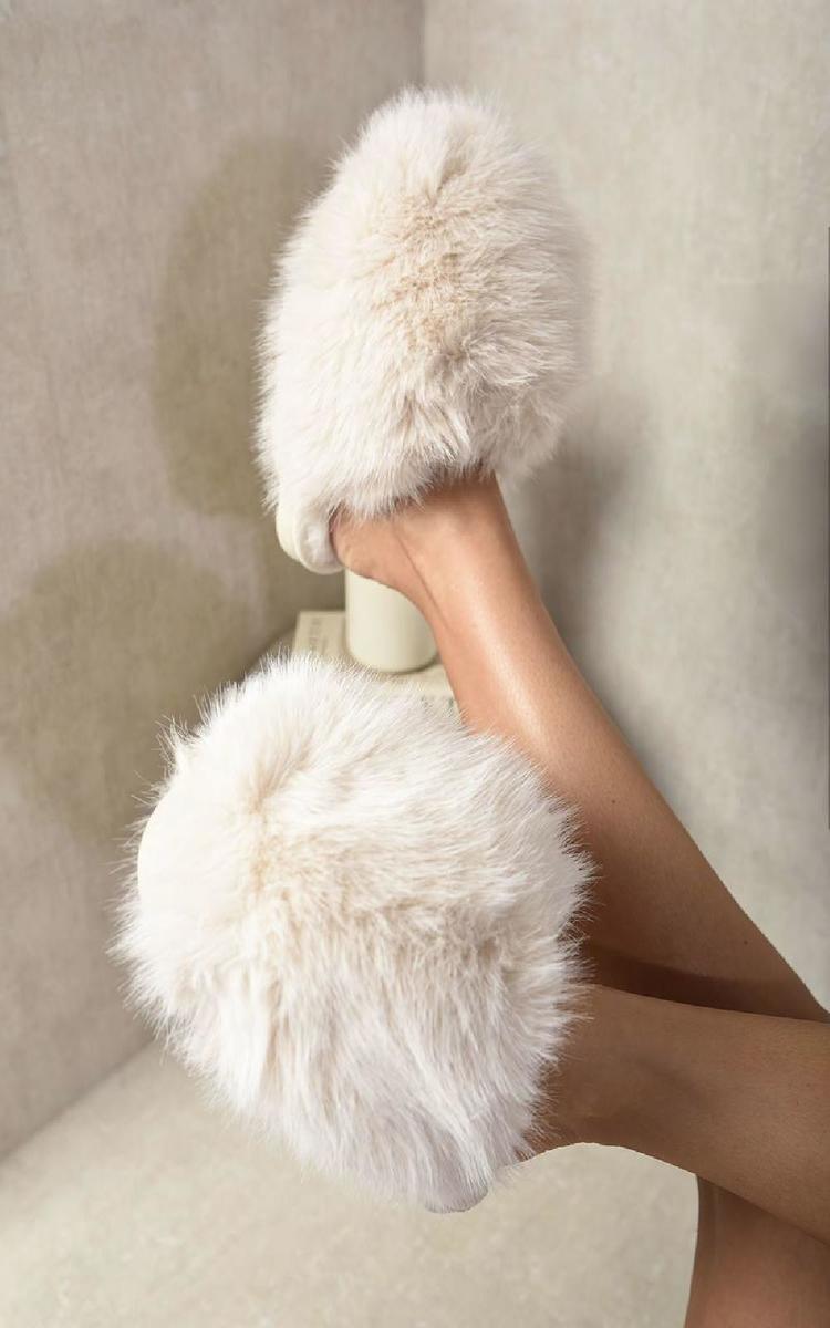 Fluffy Faux Fur Slippers