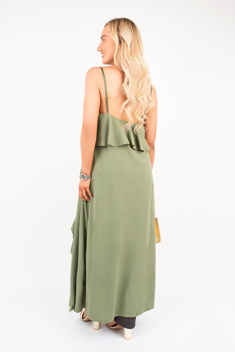 Layered Cami Top with Asymmetric Hem