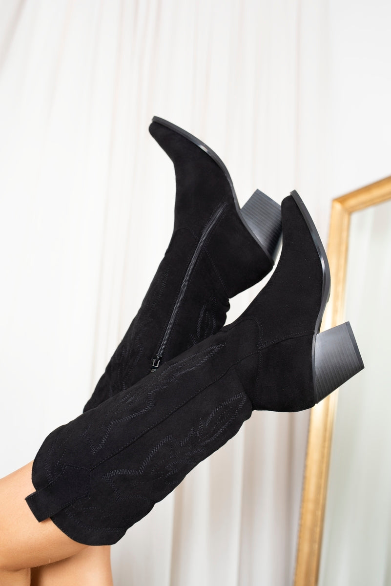 Block Heel Cowboy Boots