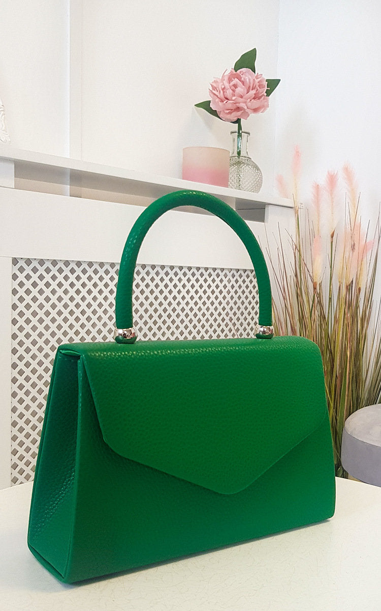 Moda Pink Faux Leather Handbag with Chain Strap-7