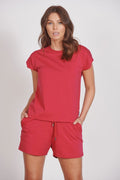 Esme Magenta Loungewear Soft Touch Tee-0