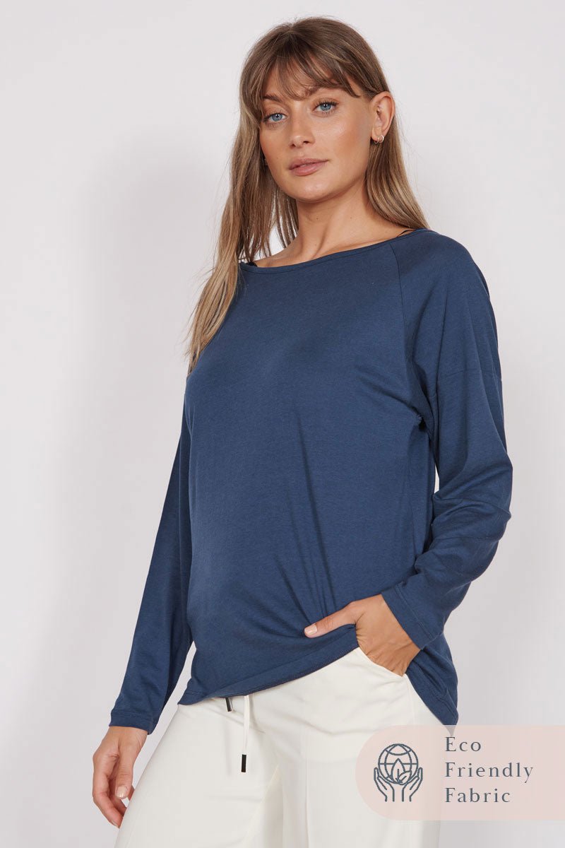 Nora Navy Lightweight Training Top-0